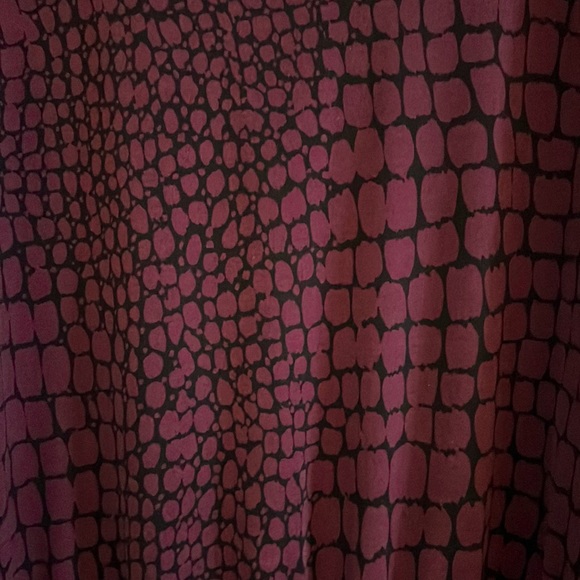 Purple Python Ruched Dress - Picture 3 of 3